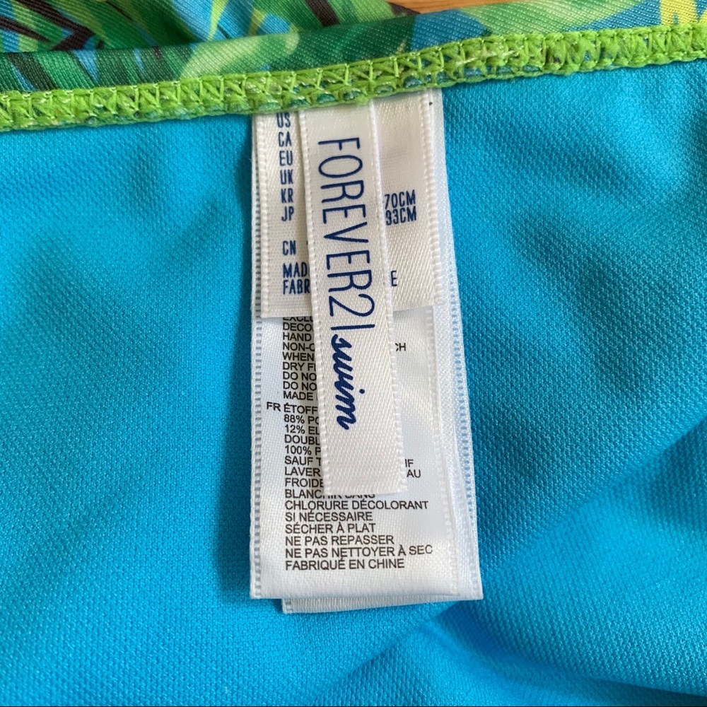 Tropical Print Ruffled Bikini Bottom - Picture 3 of 5